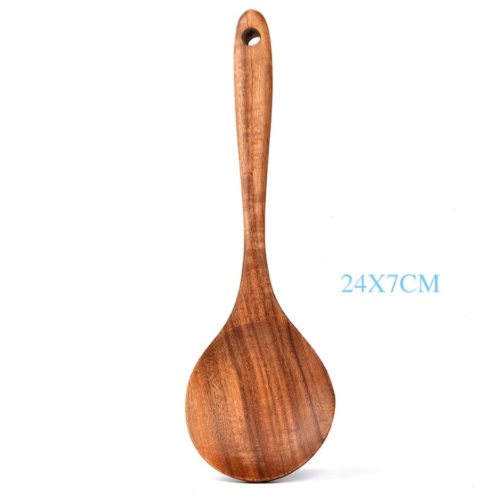 Natural Wood Tableware Spoon Sets