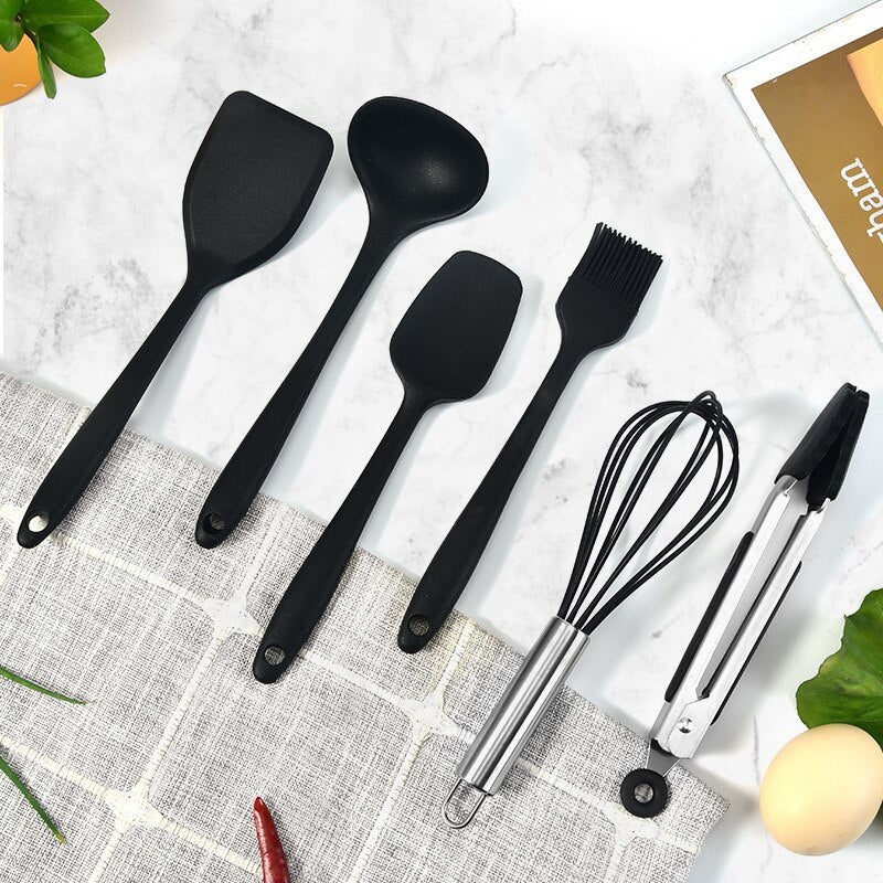 Six-Piece Silicone Cooking and baking Utensils