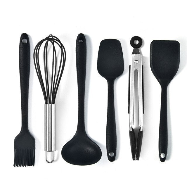 Six-Piece Silicone Cooking and baking Utensils