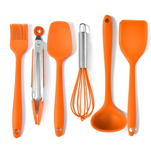 Six-Piece Silicone Cooking and baking Utensils