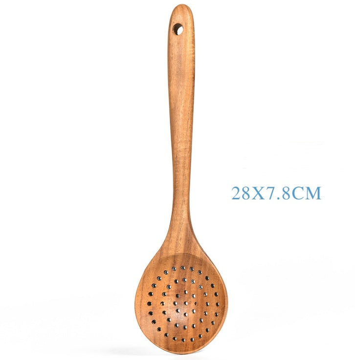 Natural Wood Tableware Spoon Sets