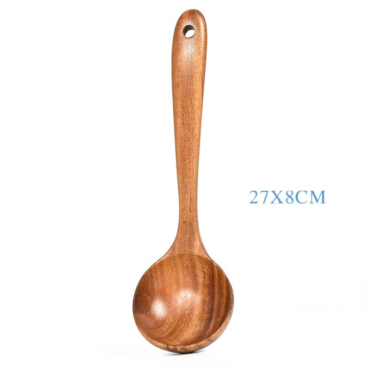 Natural Wood Tableware Spoon Sets