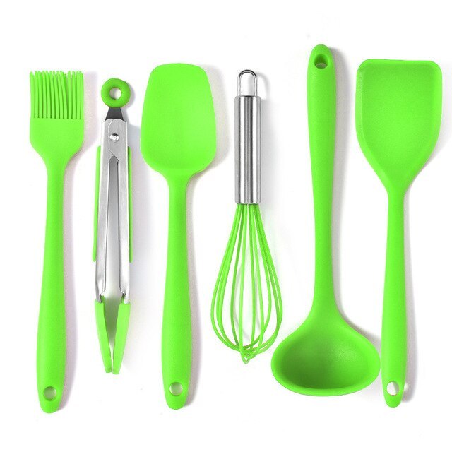 Six-Piece Silicone Cooking and baking Utensils