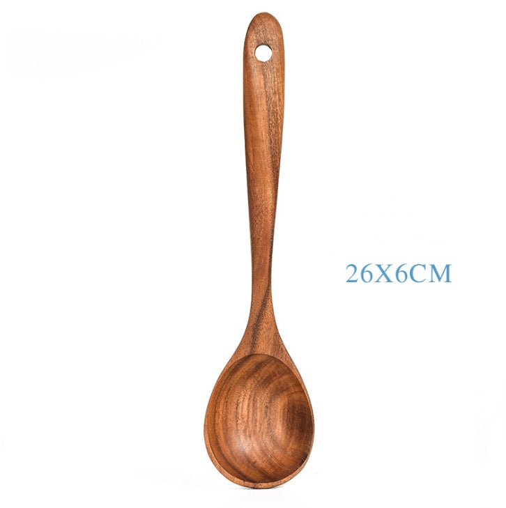 Natural Wood Tableware Spoon Sets