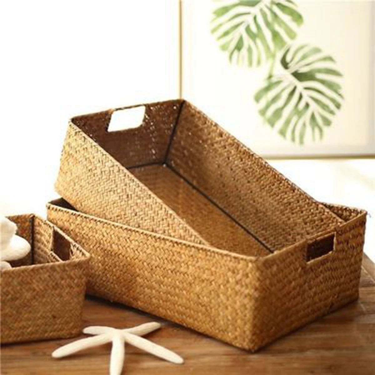 Natural Large Woven Basket