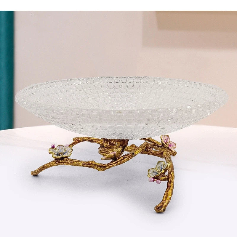 High Foot Glass Fruit Tray