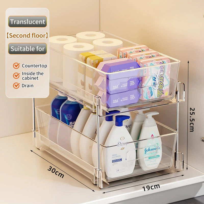 Multi layer Bathroom Cabinet Under The Sink Shower Home Organizer Kitchen accessories Cabinet Storage Container Space Saving