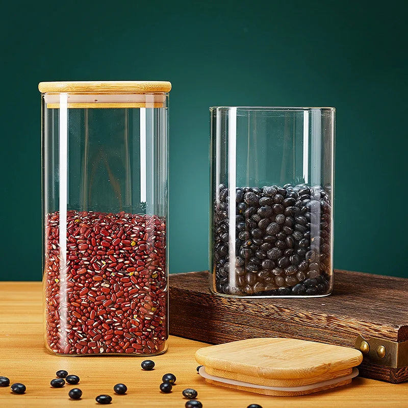 Glass Storage & Bamboo Lid