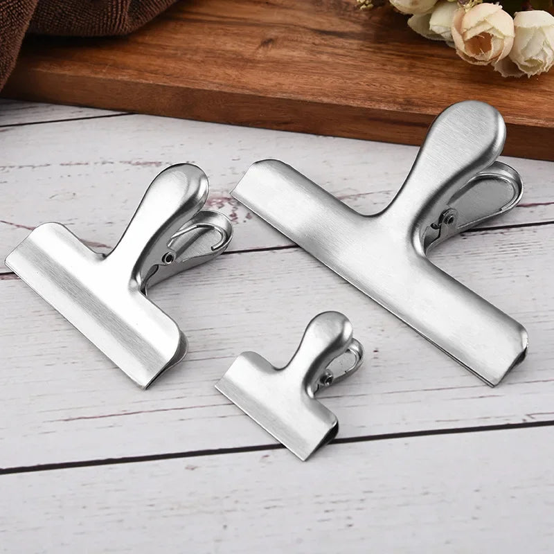 3pcs Stainless Steel Bag Clips