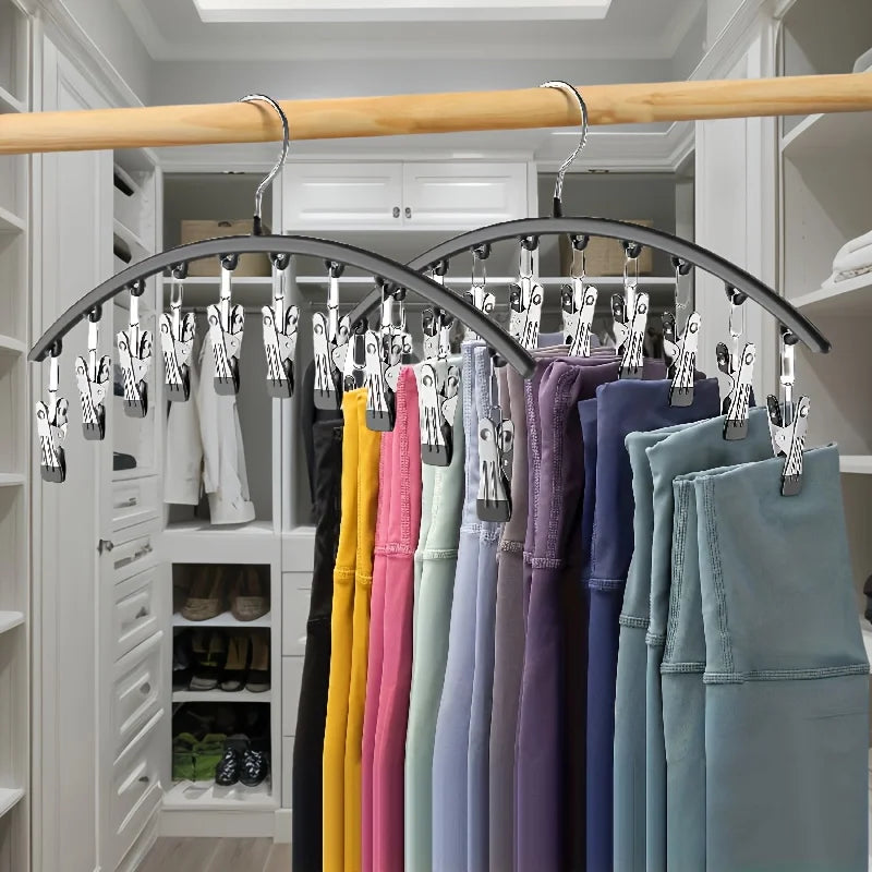 Curved Space-Saving Hanging Rack