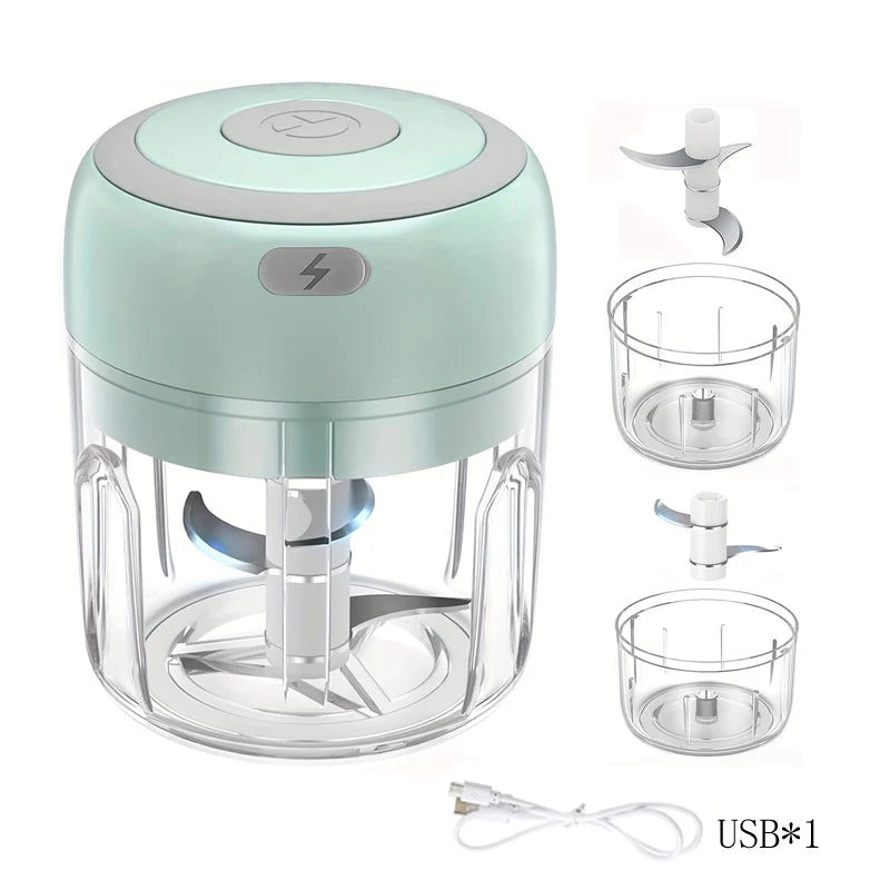 Electric Mini Garlic Press Chopper