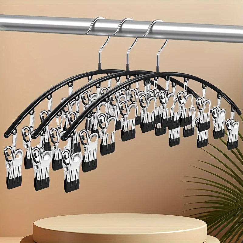 Curved Space-Saving Hanging Rack