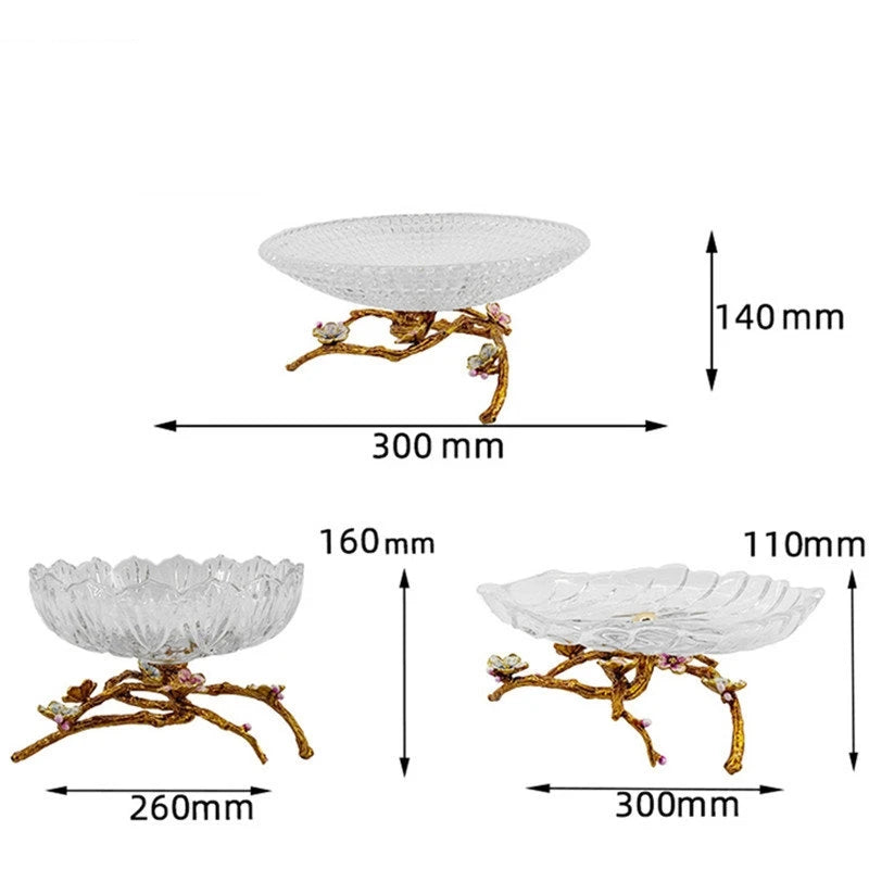 High Foot Glass Fruit Tray