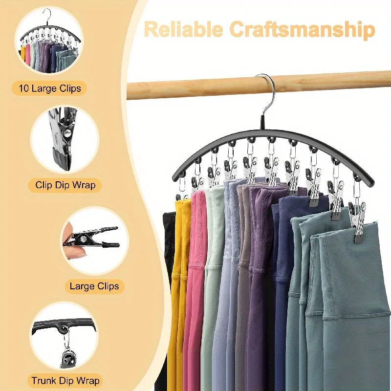 Curved Space-Saving Hanging Rack