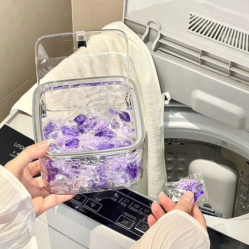 Clear Laundry Pods Container