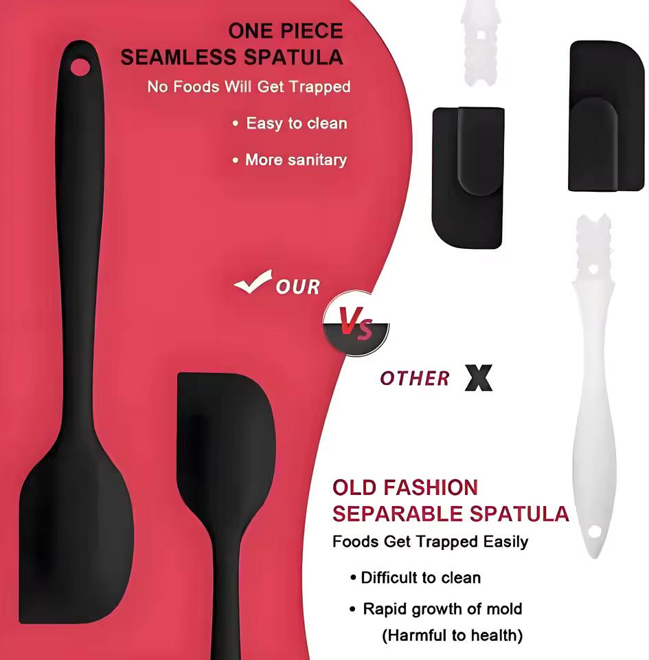 6 Pcs Silicone Spatula Set